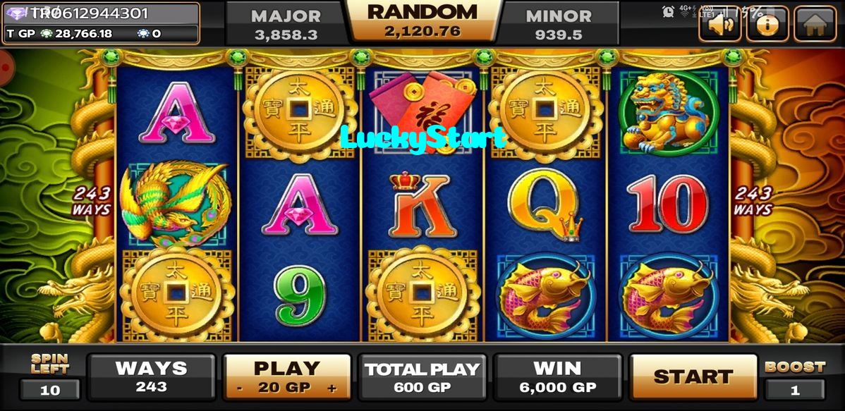LuckyStart casino presented on mobile device in Pakistan with slots and live games